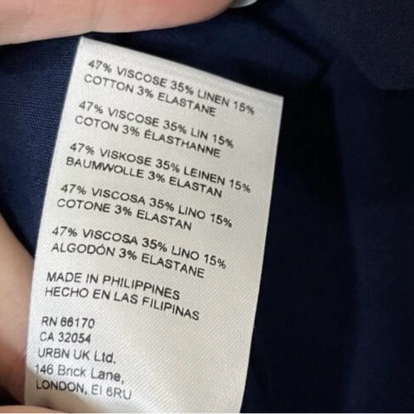 NWOT Maeve for Anthropologie Portside Navy Blue Romper size  12 - Picture 8 of 12